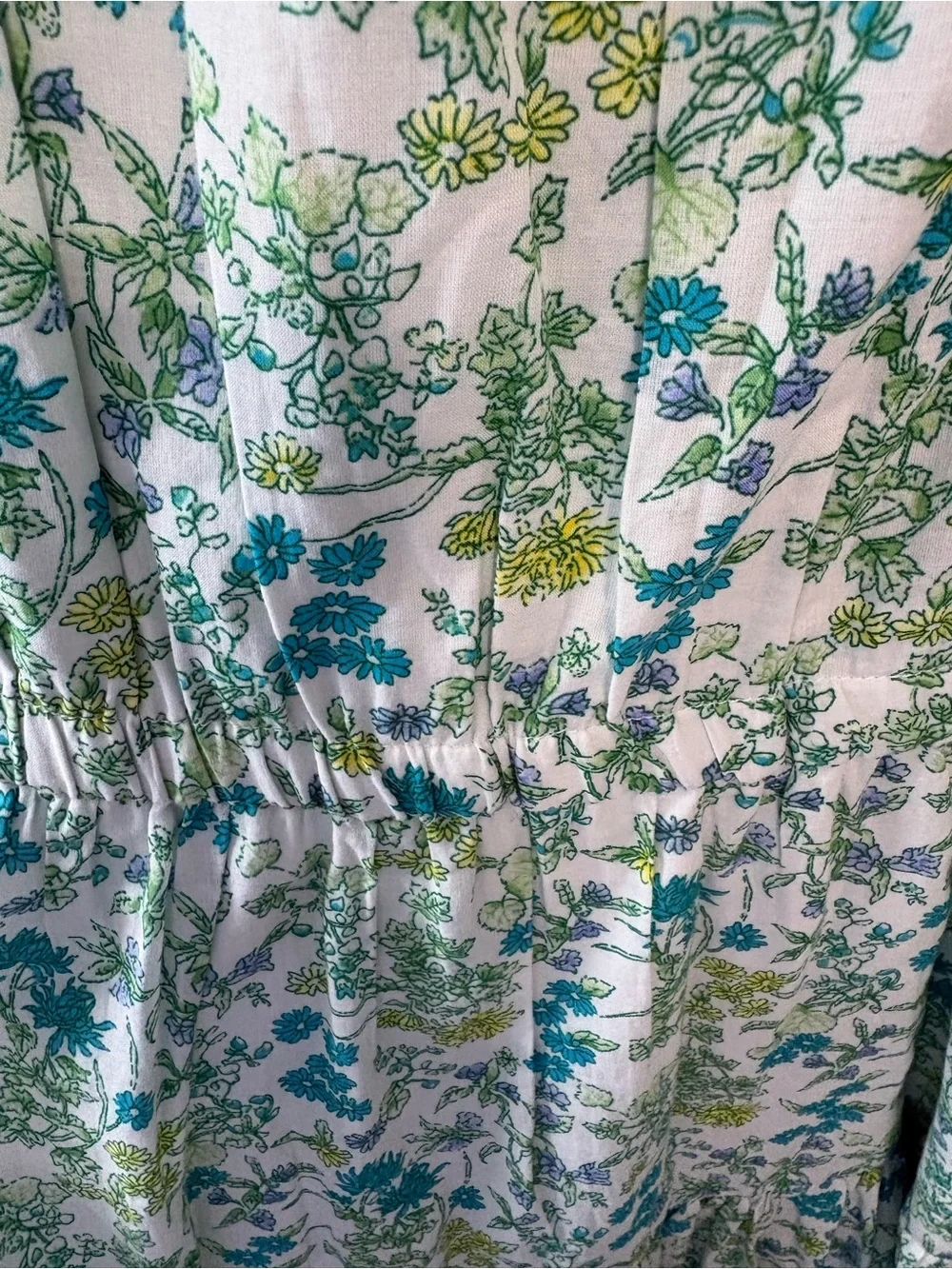 Crewcuts J.Crew Girls Size 12 Cotton Floral Tiered Ruffle Sleeve Boho Mini